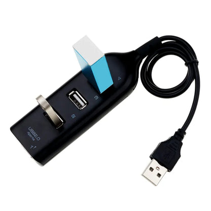 High Speed USB Hub 4 Port USB 2.0 with Cable Mini USB Splitter Hub Use Power Adapter Multiple Socket For PC Laptop Notebook